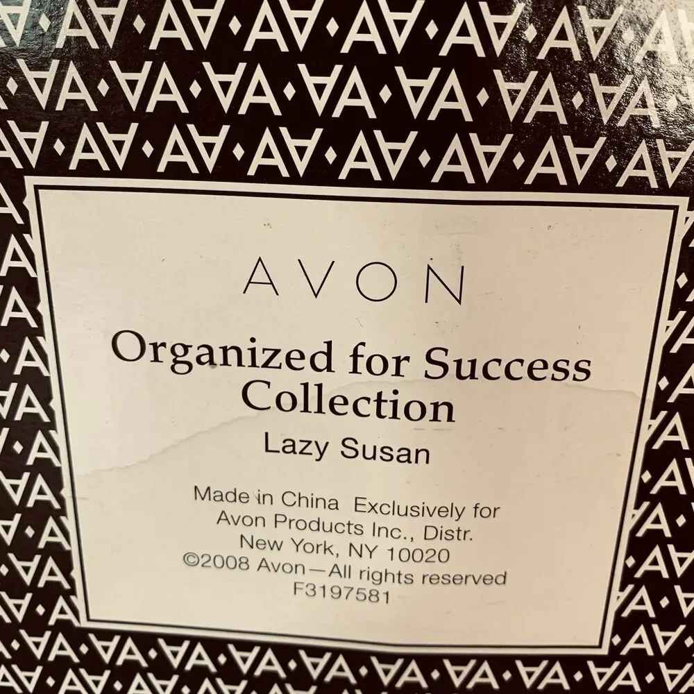 Avon Presidents Club Tribute 07-08 Organized For Success Lazy Susan Office NIB